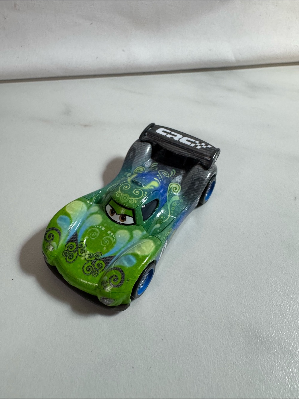 Disney Pixar Cars Carla Veloso Carbon Racers CRC 1:55 Mattel Diecast Rare